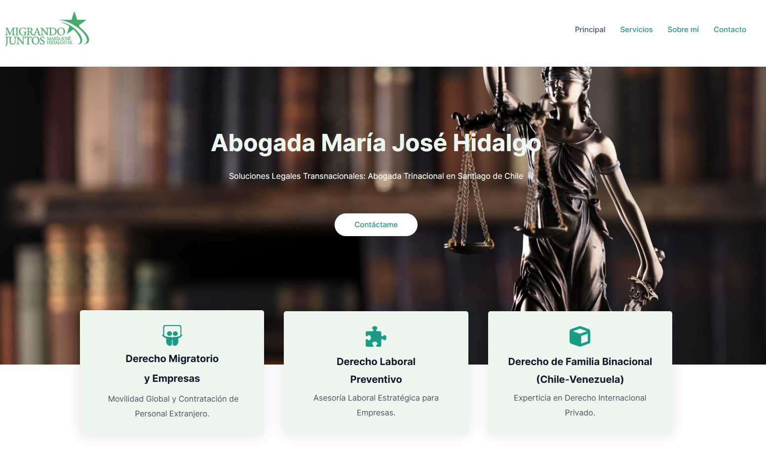 Sitio web Abogada María José Hidalgo